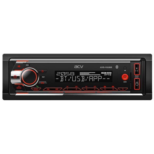 Магнитола 1DIN 12v ACV AVS-930BR bluetooth, USB, FM