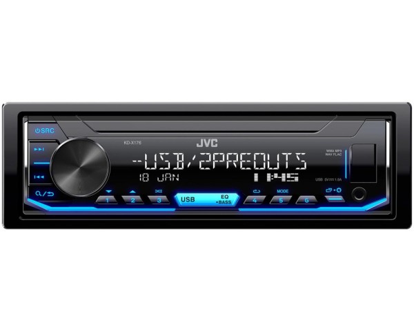 Магнитола 1DIN 12v JVC KD-X176