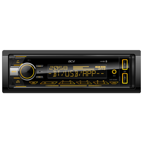 Магнитола 1DIN 24v ACV AVS-950BM bluetooth, USB, FM