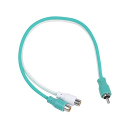 Y-коннектор DL AUDIO Piranha YRCA 1M2F (1папа-2мама)