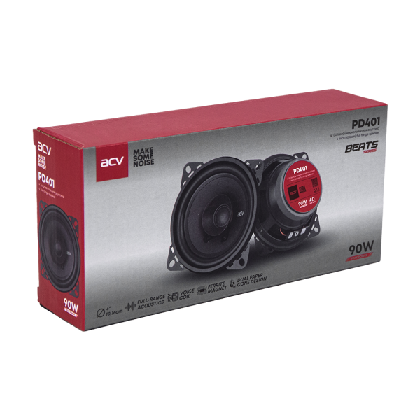 Динамики ACV BEATS PD-401 10см / 4", широкополосные, 30/90 Вт, 4 Ом