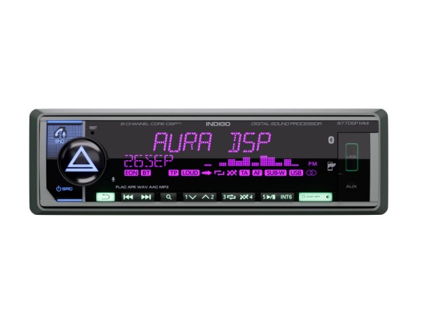 Магнитола 1DIN 12v DSP Aura INDIGO-877DSP Mkll