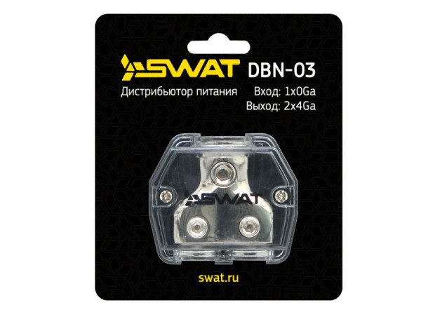 Дистрибьютор питания SWAT DBN-03 (0GAx1->4GAx2)