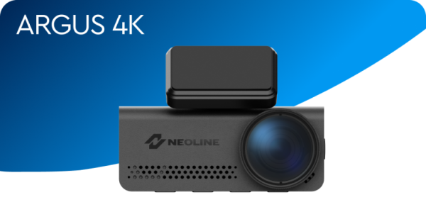 Регистратор 1 камера Neoline Argus 4K (Wi-Fi, GPS/ Глонасс базы, ADAS, 4K Ultra HD)