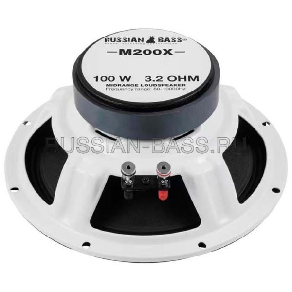 Динамики Russian Bass M200X RMS 100W/3.2 Om/80-10000 Гц/SPL 95.7 dB