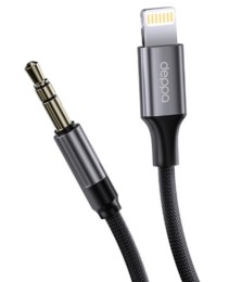 Кабель AUX - Lightning Deppa, 1.2м, нейлон, черный, 72402