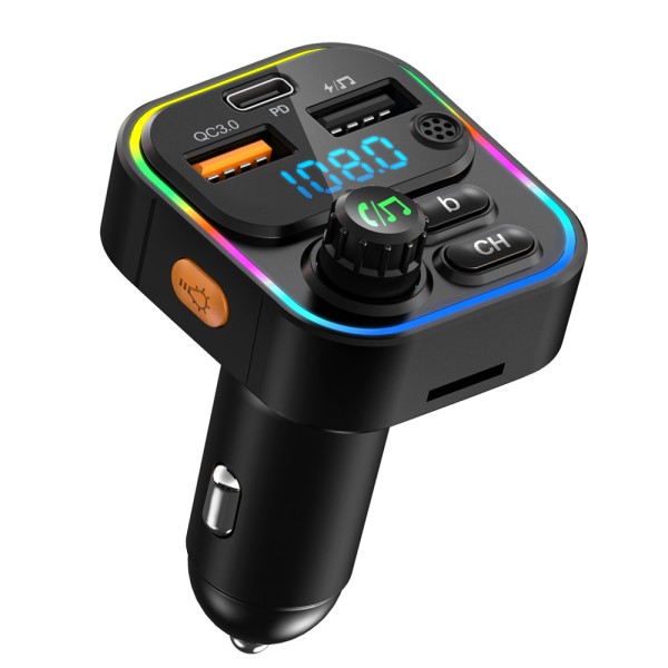 FM трансмиттер ACV FMT-130B Ж-К дисплей/USB/BT/RGB