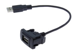 USB разъем в штатную заглушку Toyota до 2010