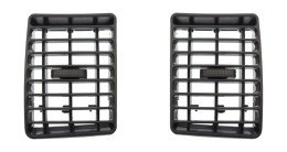 Дефлекторы воздуховодов в Toyota Corolla 2000-2007 для рамок MFA/MFB (черные, высота 85мм)