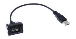 USB разъем в штатную заглушку Toyota new 2009-2021, Mitsubishi 2019+