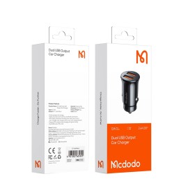 АЗУ 2USB McDodo CC-6602 2.4A черный (79420)