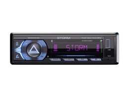 Магнитола 1DIN 12v Aura STORM-535BT (FLAC, USB, BT, 3RCA, 2-ZONE RGB, ДУ)