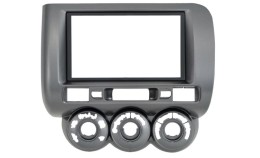 Рамка Honda Fit 01-07 2din с мех. печью, серая, правый руль Рамка Honda Fit 01-07 2din с мех. печью, серая, правый руль