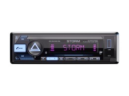 Магнитола 1DIN 12v Aura STORM-545BT (FLAC, USB, BT, 3RCA, 3-ZONE RGB, ДУ)