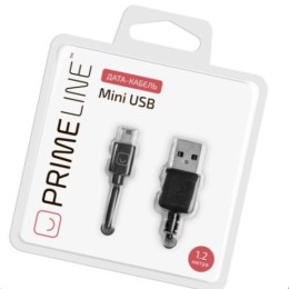 АЗУ Prime Line miniUSB - USB черный ,1,2 м 7203 АЗУ Prime Line miniUSB - USB черный ,1,2 м 7203