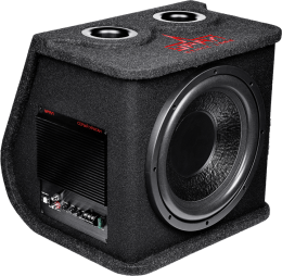 Сабвуфер активный 12" УРАЛ АС-У12А УРАГАН 300/900 СЕРЫЙ