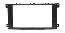 Рамка Ford Focus 2 (Sony), S-Max 07+, Mondeo 07+, черная 2 Din с металлическими креплениями Рамка Ford Focus 2 (Sony), S-Max 07+, Mondeo 07+, черная 2 Din с металлическими креплениями