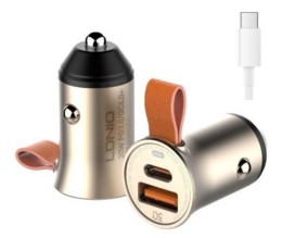 АЗУ 1USB/1USB-C Ldnio C509Q + кабель Micro, черно-золотой (69995) АЗУ 1USB/1USB-C Ldnio C509Q + кабель Micro, черно-золотой (69995)