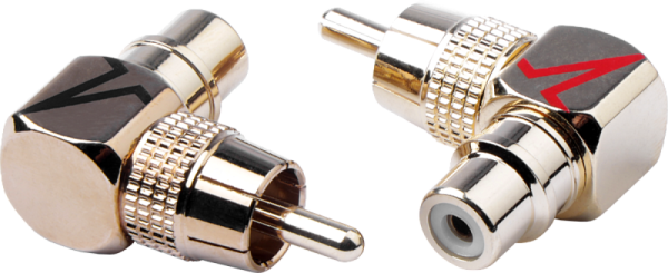 Адаптер переходник угловой RCA («папа») - RCA УРАЛ УЛЬТИМАТУМ АП-УТ1П1М (2 шт.)