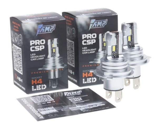 LED AMP PRO CSP H4 (1шт.)