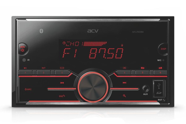 Магнитола 2DIN 180x100 ACV AVS-2900BM bluetooth, USB, SD, FM