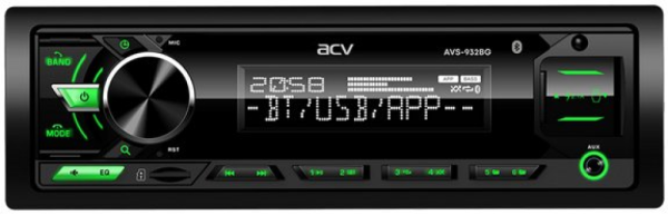Магнитола 1DIN 12v ACV AVS-932BG