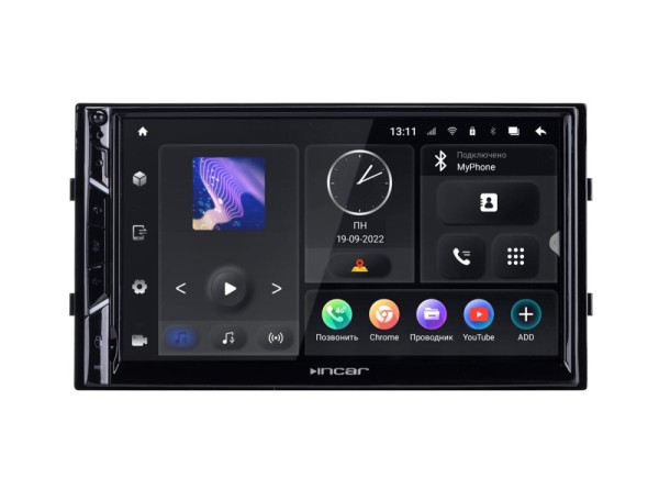 Магнитола 2DIN 180x100 Android DSP Incar TMX-7703-3 3/32 ANDROID 10/1024*600/WiFi/DSP/4G