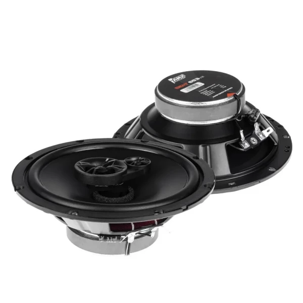 Динамики AMP Beat 653 V2 (16 см) 3-полосные коаксиалные (2шт)  50 Вт, 3 Ом, 90 дБ