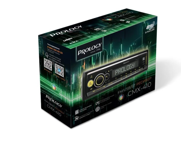 Магнитола 1DIN 12v Prology CMX-410 bluetooth, USB, FM 3RCA
