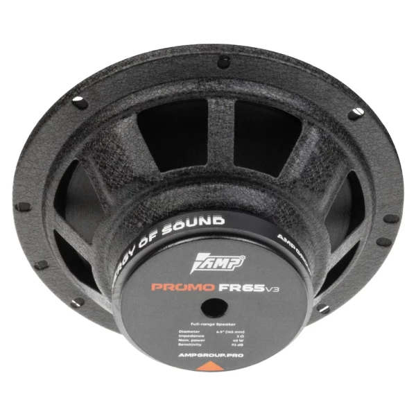 Динамики AMP PROMO FR65 ver.3 (2шт.) (16.5 см) широкополосные 40 Вт, 3 Ом, 93 дБ, 75-15000 Гц Динамики AMP PROMO FR65 ver.3 (2шт.) (16.5 см) широкополосные 40 Вт, 3 Ом, 93 дБ, 75-15000 Гц