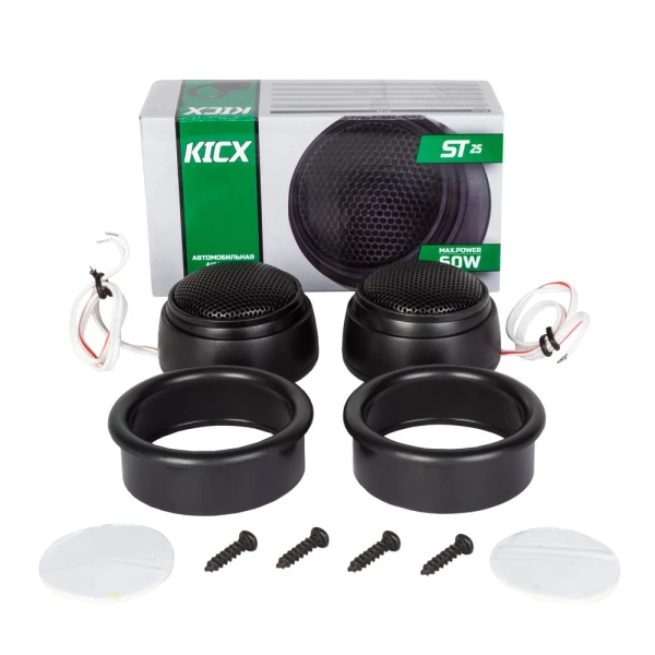 Динамики высокочастотные Kicx ST25 25/75 Вт Динамики высокочастотные Kicx ST25 25/75 Вт