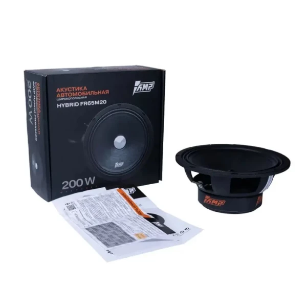 Динамики AMP Hybrid FR65M20 6.5" (16 см) широкополосный динамик (1шт.) 100/200 Вт/4 Ом/93 дБ Динамики AMP Hybrid FR65M20 6.5" (16 см) широкополосный динамик (1шт.) 100/200 Вт/4 Ом/93 дБ