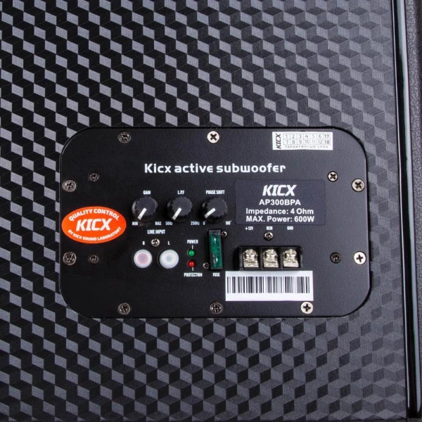 Сабвуфер активный 12" KICX AP300BPA 300/600W Сабвуфер активный 12" KICX AP300BPA 300/600W