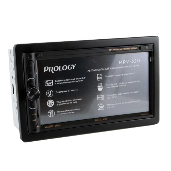 Магнитола 2DIN 180x100 Prology MPV-320 Магнитола 2DIN 180x100 Prology MPV-320
