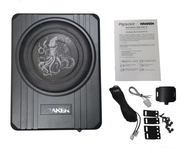 Сабвуфер активный 8" (ПОД СИДЕНЬЕ) PROLOGY KRAKEN BASS BOX-8 (RMS 200W/360W) Сабвуфер активный 8" (ПОД СИДЕНЬЕ) PROLOGY KRAKEN BASS BOX-8 (RMS 200W/360W)