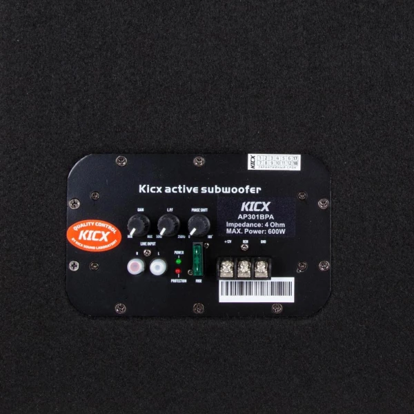 Сабвуфер активный 12" KICX AP301BPA 350/600 Вт