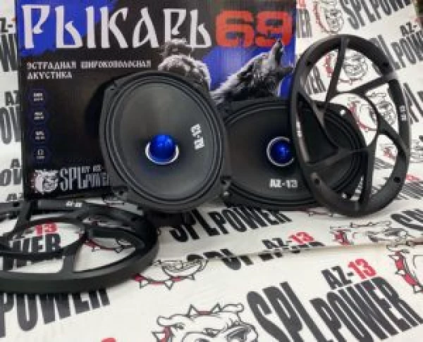 Динамики AZ-13 SPL Power Рыкарь 69 эстрадные широкополосные, 150/300 Вт, 92 дБ, 80-20000 Гц
