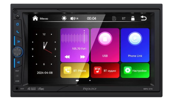 Магнитола 2DIN 180x100 Prology MPV-370 Монитор + USB/SD