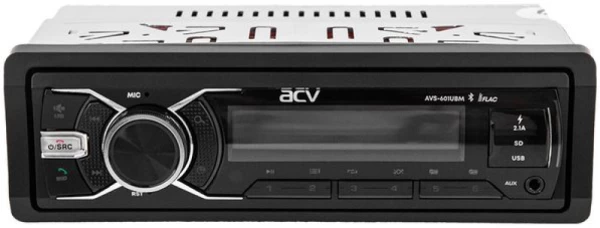 Магнитола 1DIN 12V ACV AVS-601UBM