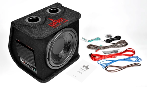 Сабвуфер активный 12" УРАЛ АС-У12А УРАГАН 300/900 СЕРЫЙ