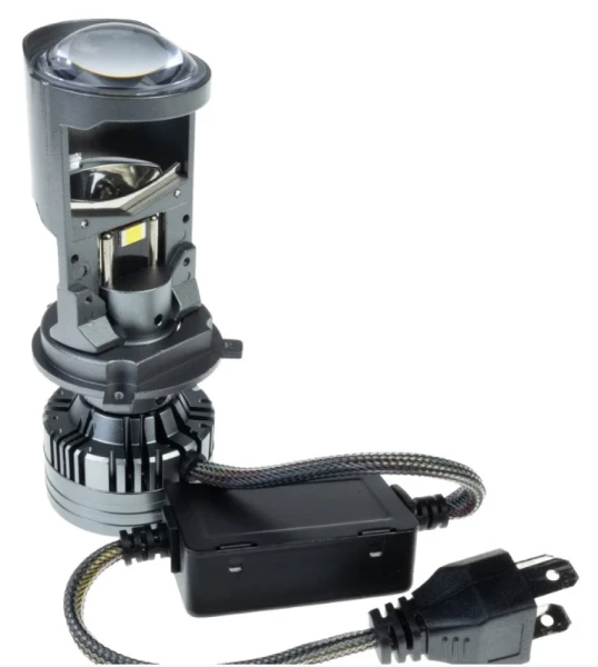 LED AMP/Criolight CSP H4 mini projector lens 6000K (линза) (1шт.)