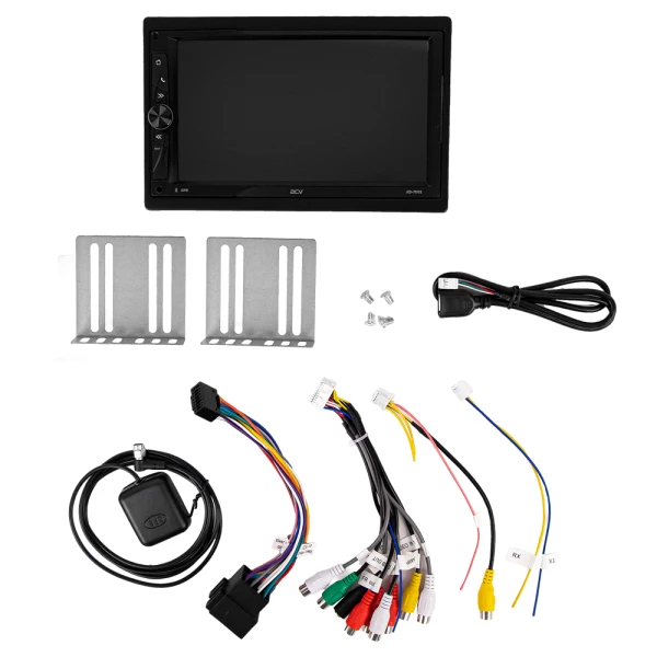 Магнитола 2DIN 180x100 Android ACV AD-7002 IPS/Android 11/1024x600/ 2/32Gb/FM/AM/USB/SD/4x50W/BT/GPS