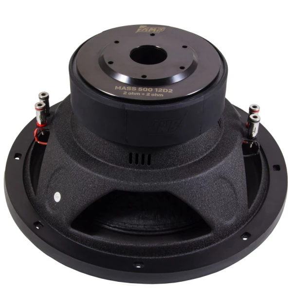 Динамик сабвуфер 12" AMP MASS 500 12D2 (2+2 Om / RMS 500/1000W)
