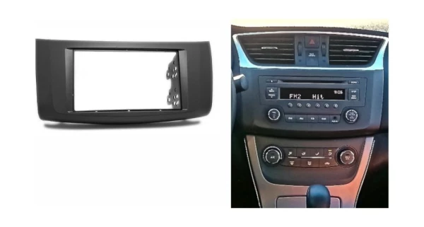 Рамка Nissan Sentra, Tiida. Bluebird Sylphy 2014+ 2 Din