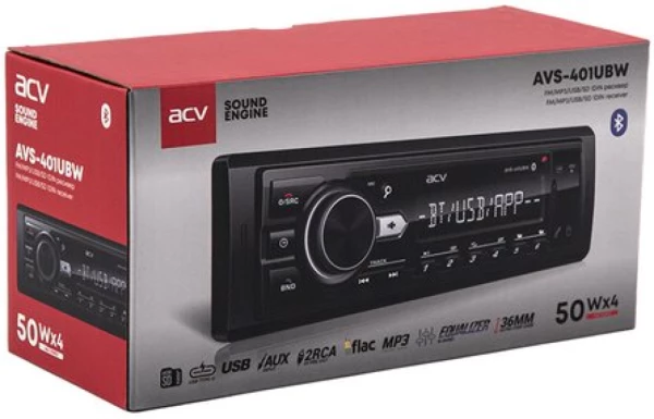 Магнитола 1DIN 12V ACV AVS-401UBW