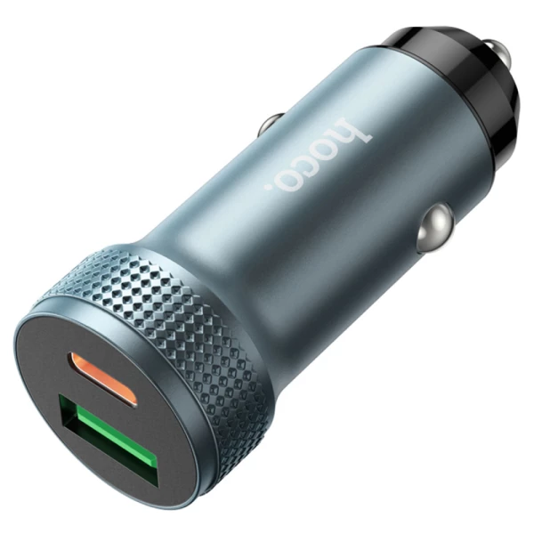 АЗУ 1USB+1USB-C Hoco Z49 PD38W серый (84342)
