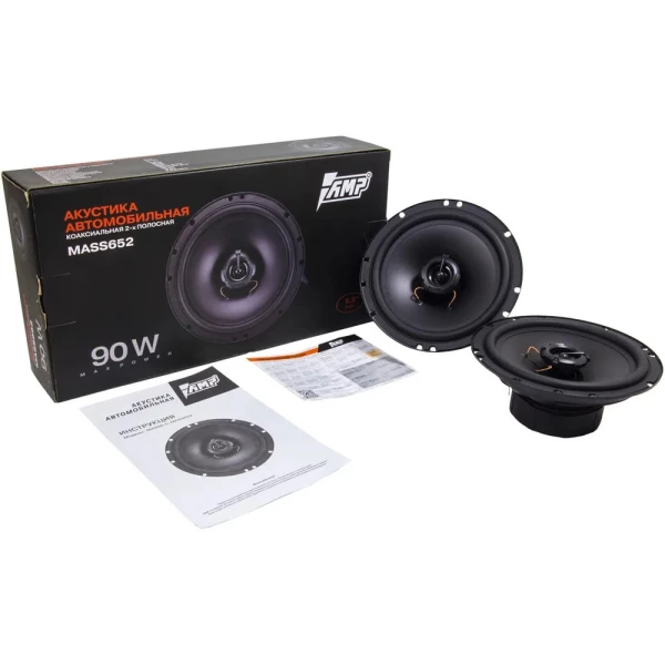 Динамики AMP MASS 652 45/90 89 dB 4 Ом коаксиальная система