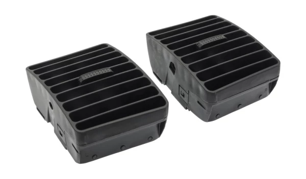 Дефлекторы воздуховодов в Toyota Corolla 2000-2007 для рамок MFA/MFB (черные, высота 85мм)