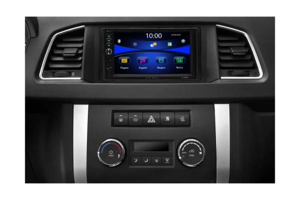 Рамка УАЗ Патриот, Профи 2017+ рестайлинг черная 2Din