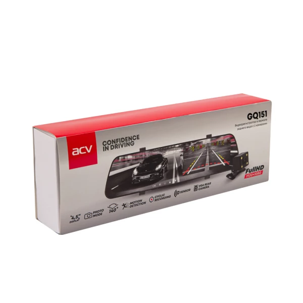 Зеркало ACV GQ151 FHD/4.5"/140 град/камера з.в. VGA